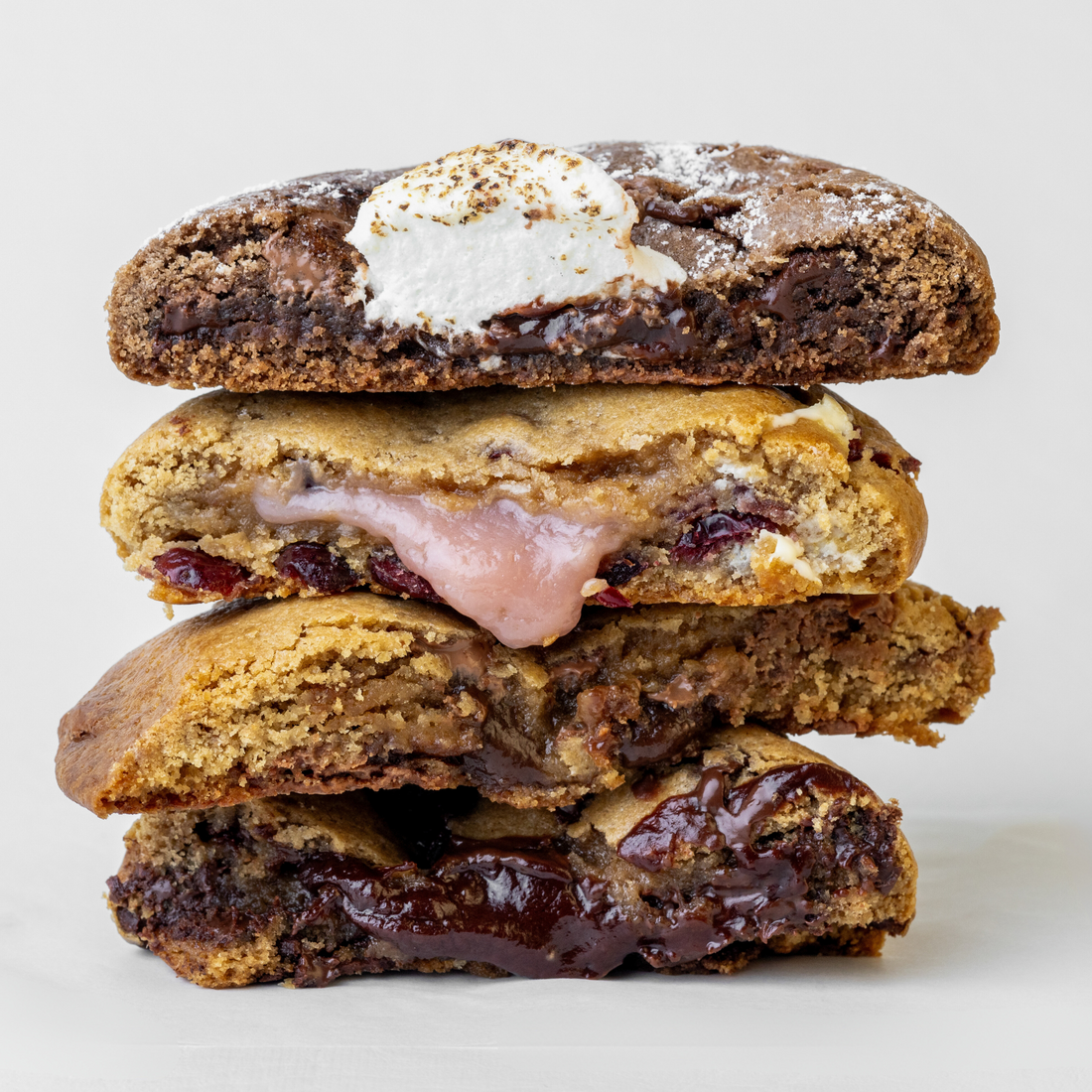 Ooey Gooey Ganache-Stuffed Cookies: Melt in your mouth treat for non-vegans and vegans