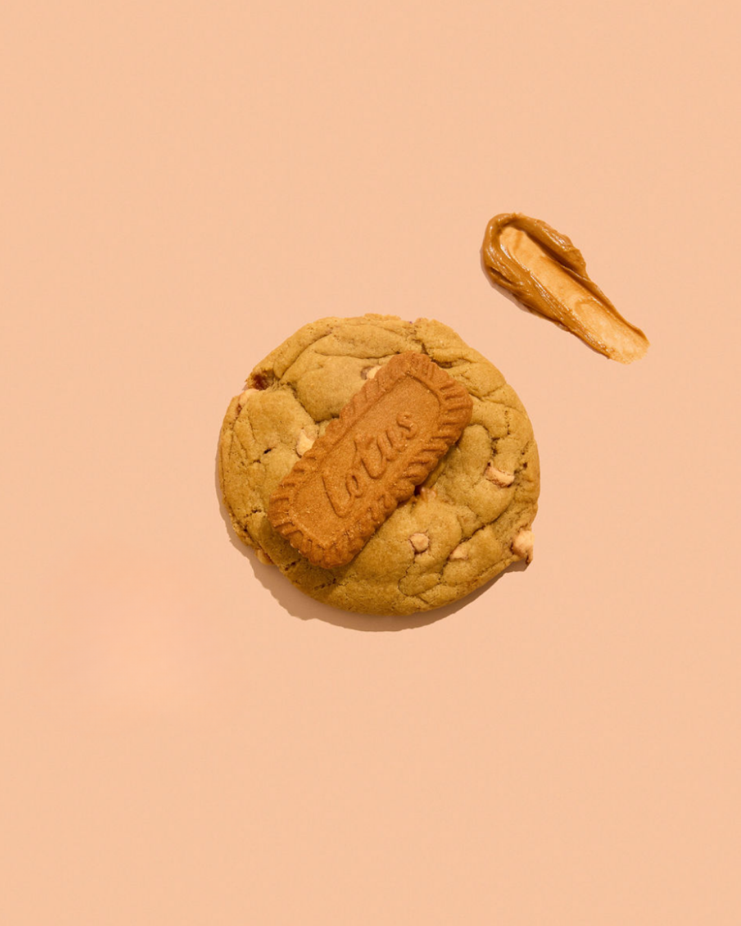 Vegan Biscoff and Caramel Chocolate Chip Cookie