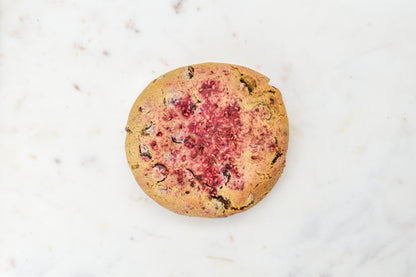 Raspberry and Dark Chocolate Chip Cookie
