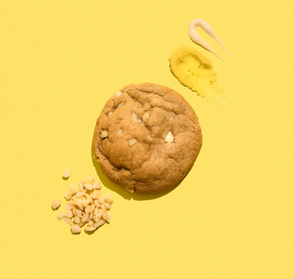 Vegan Lemon Macadamia and White Chocolate Chip Cookie
