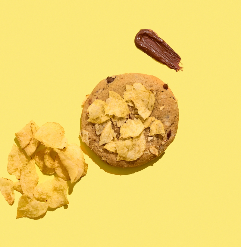 Potato Chip and Dark Chocolate Chip Cookie